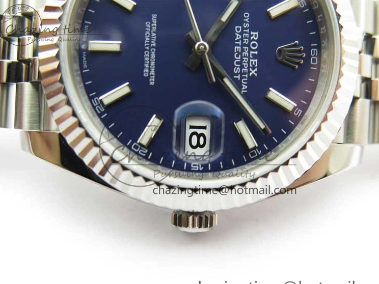 Best AAA Replica Sites Bracelet Best 1:1 41 Marker ZF 2438 Steel 126334 Blue Dial A 904L Stick Edition on Jubilee DateJust Compact 1217